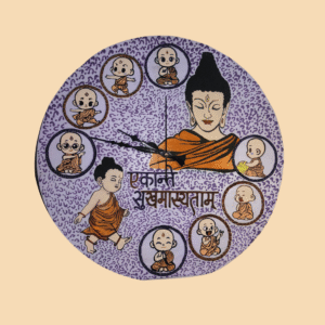 Buddha Lippan Clock