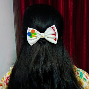 Named Embroidered Bows